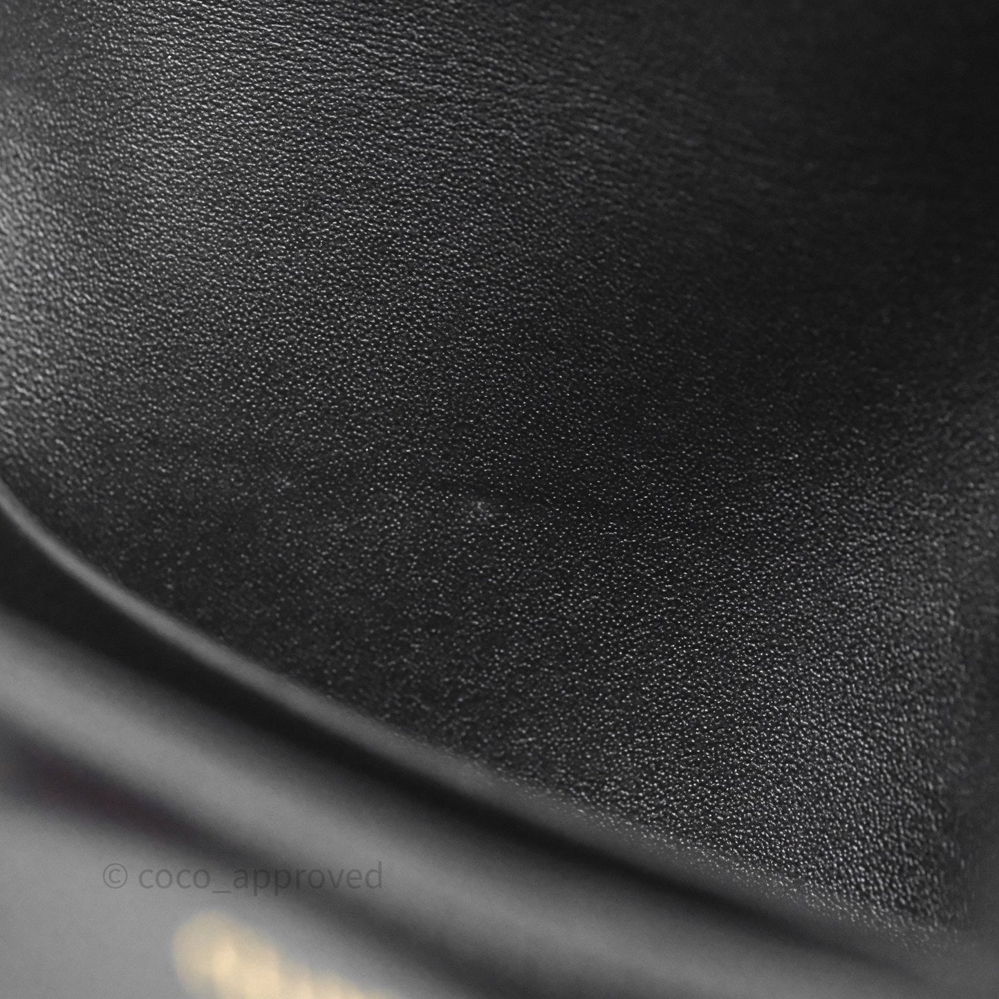 Celine Triomphe Shoulder Bag Black Shiny Calfskin
