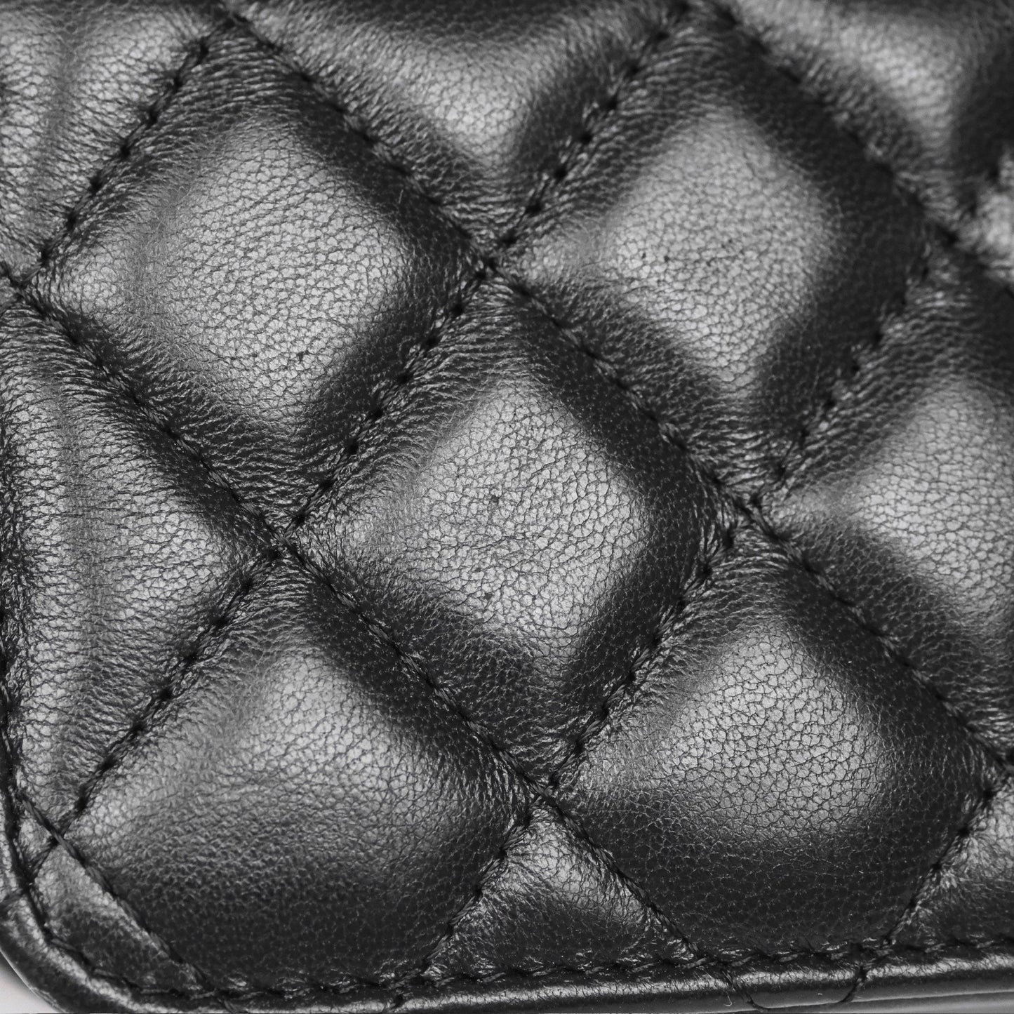 Chanel All Slide Adjustable Chain Phone Holder WOC Black Lambskin