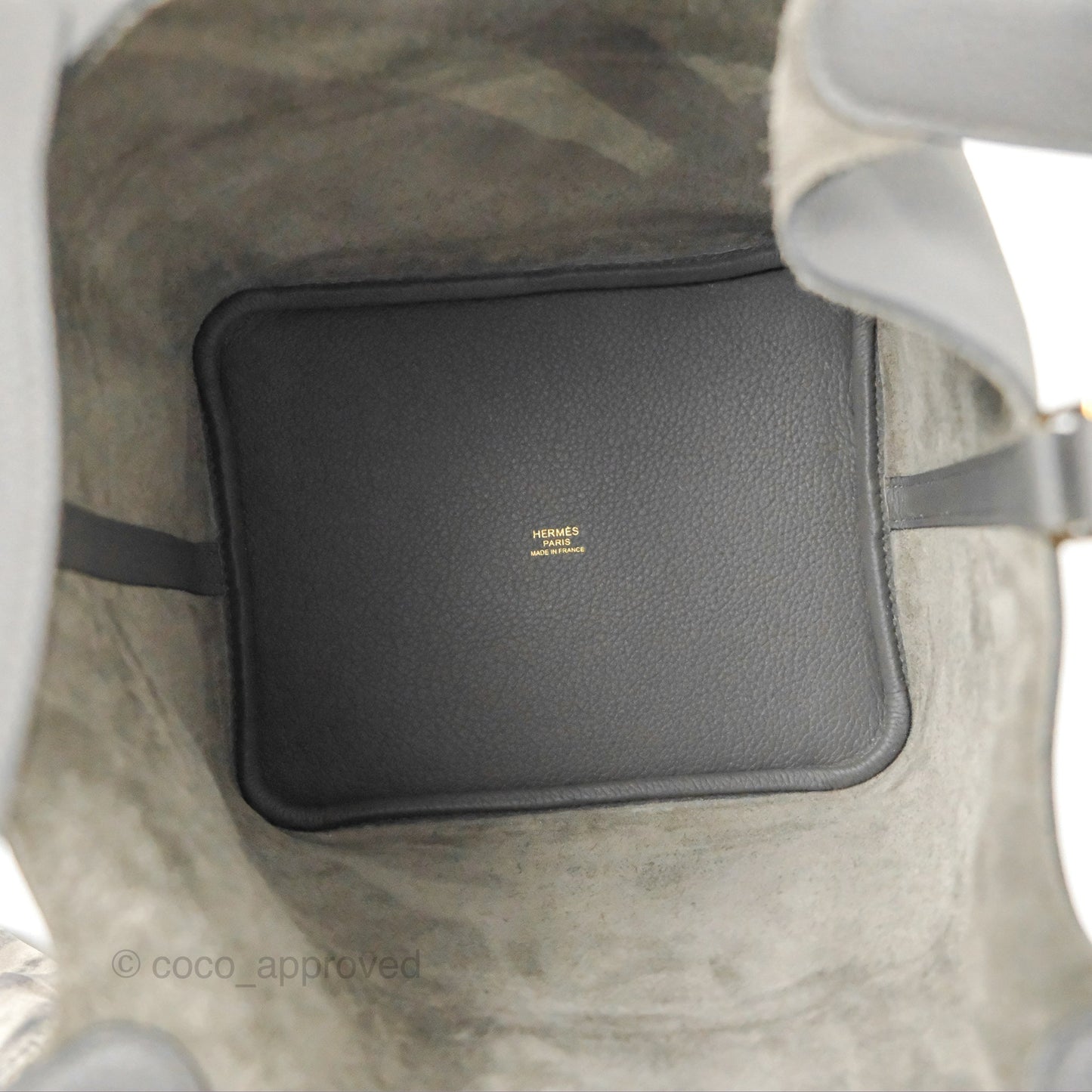 Hermès Picotin 22 Graphite Taurillon Maurice Gold Hardware