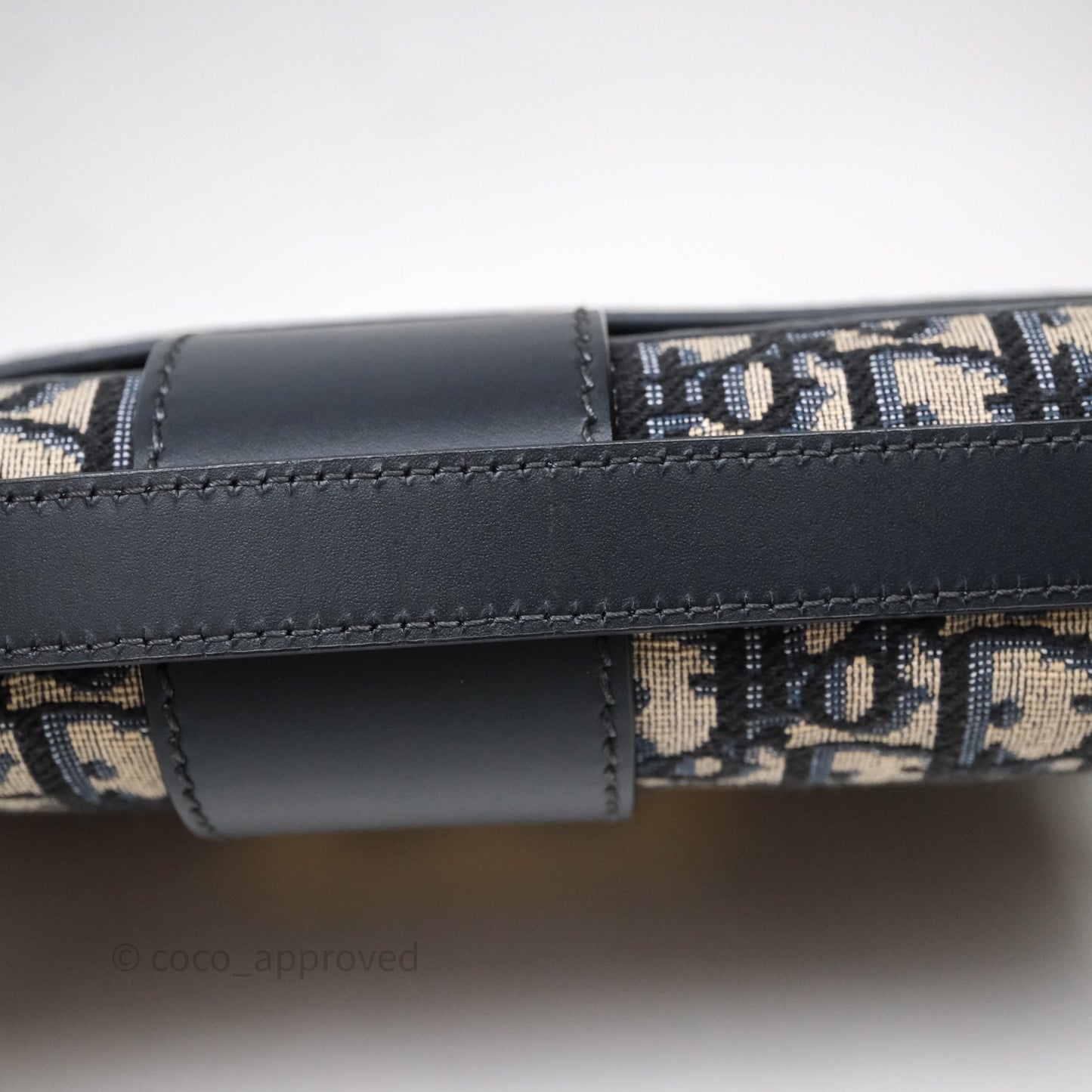 Christian Dior Small 30 Montaigne Bag Blue Dior Oblique Jacquard