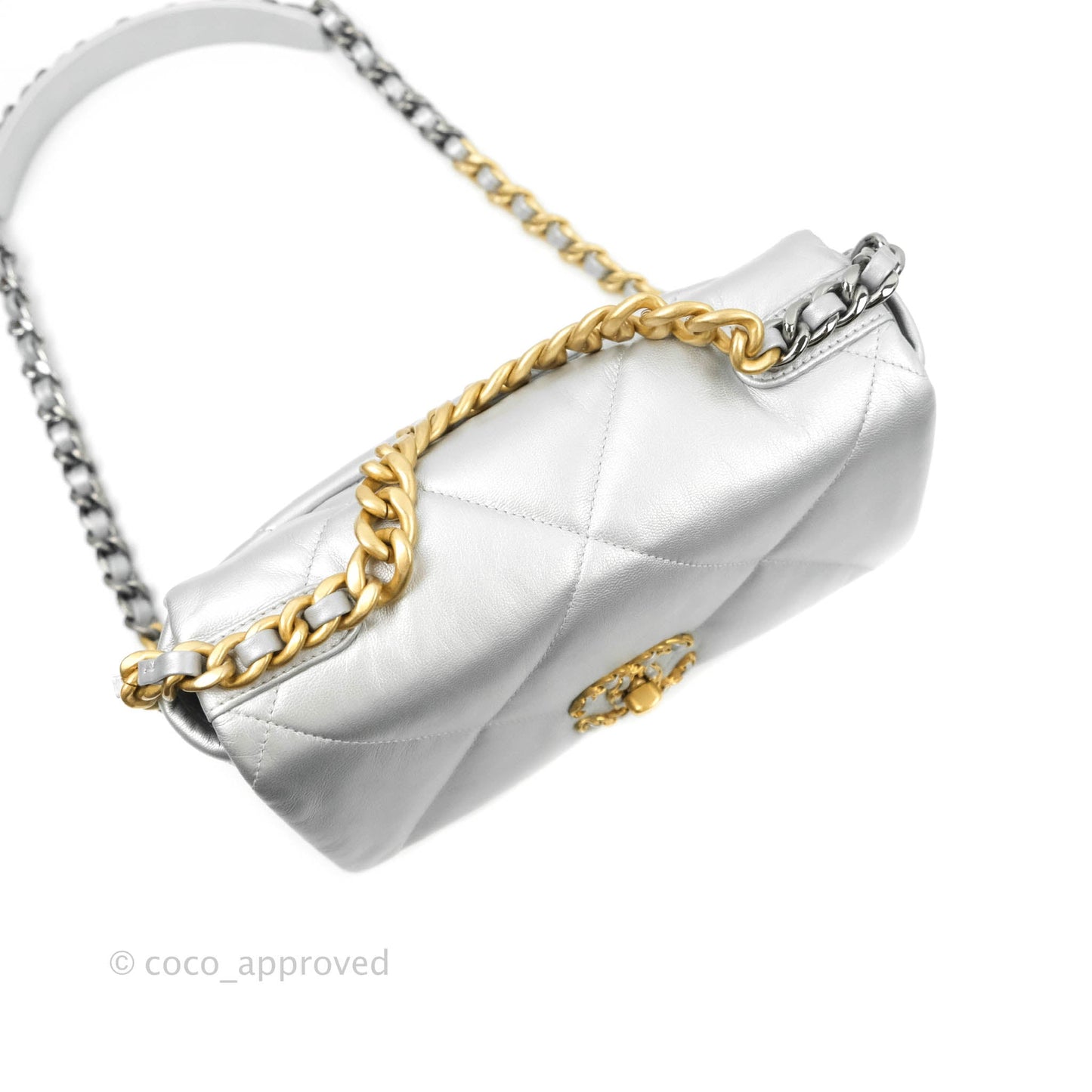 Chanel 19 Small Silver Mixed Hardware 20B