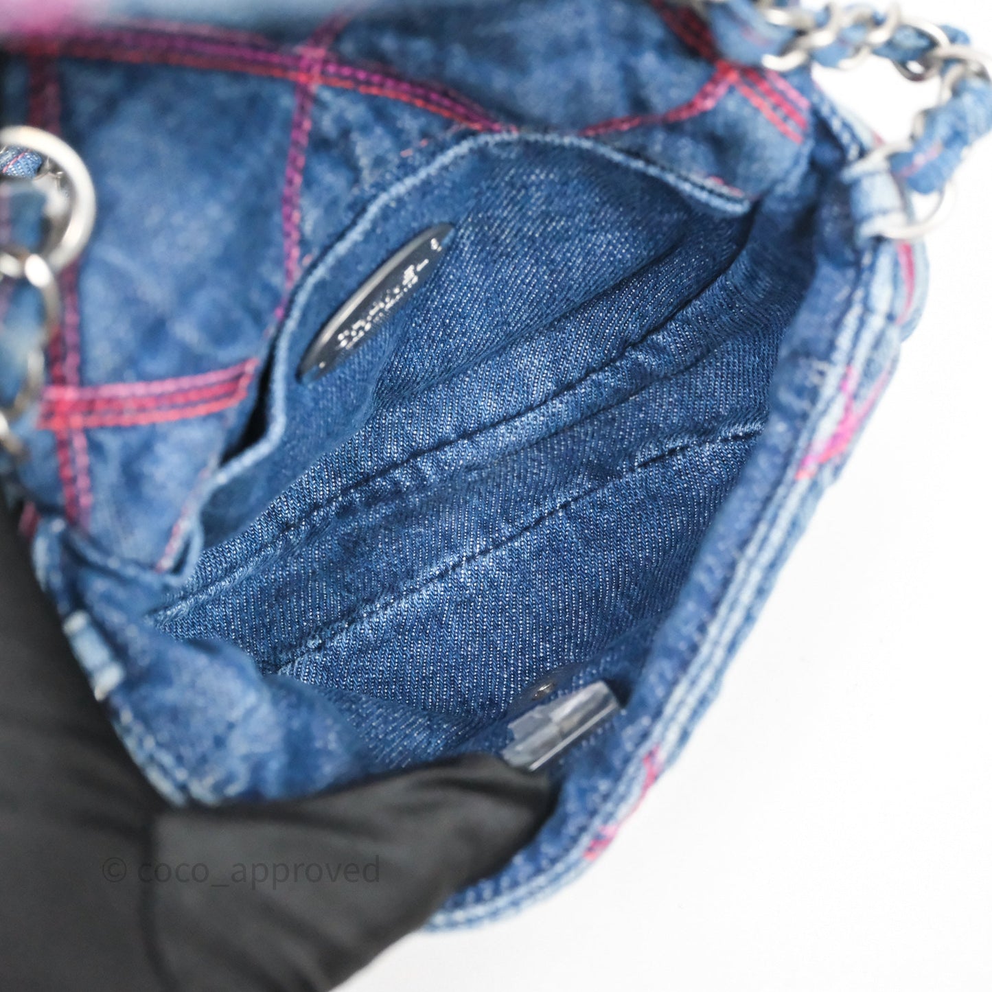 Chanel Coco Beach Flap Bag Denim Silver Hardware
