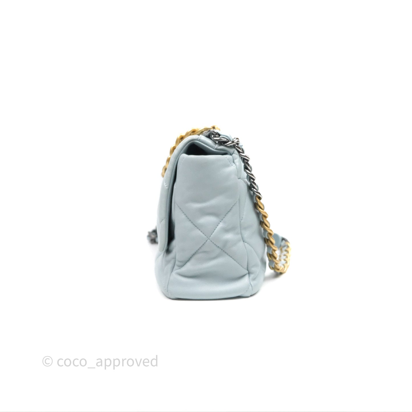 Chanel 19 Medium Blue Mixed Hardware
