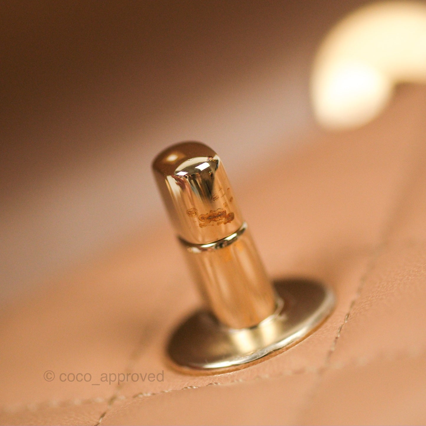 Chanel Mini Trendy WOC Beige Lambskin Gold Hardware 22B
