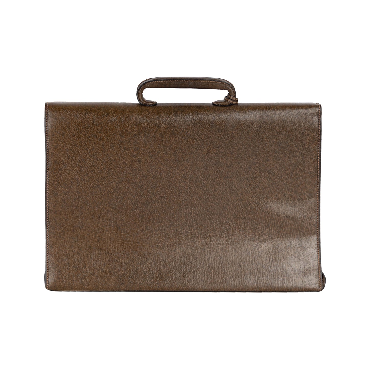 Luxury Gucci Trending 2025 Vintage Leather Briefcase - '90s