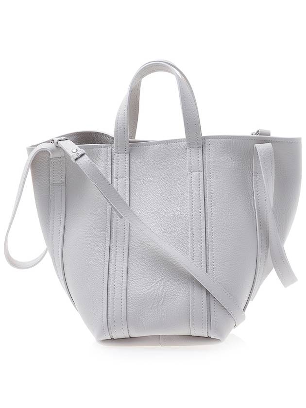 Luxury Balenciaga Calfskin Everyday Tote Bag White