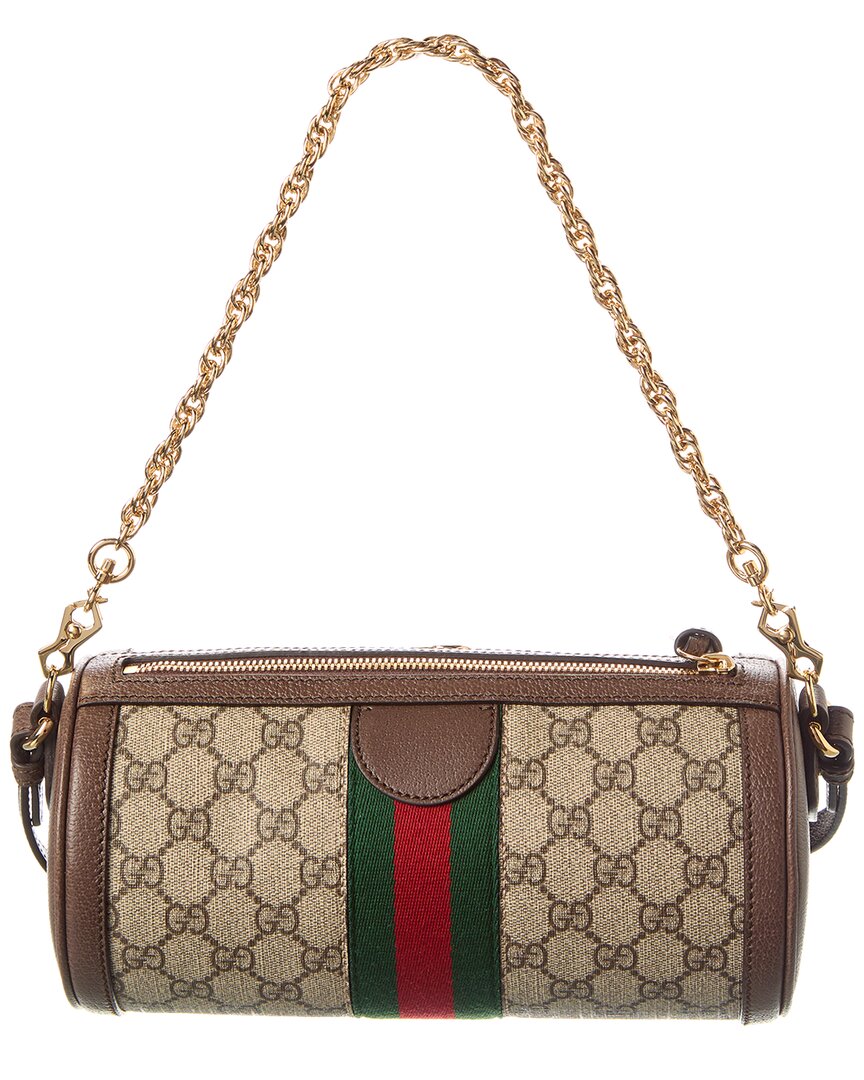 Luxury Gucci Trending 2025 Ophidia Small GG Supreme Canvas & Leather Shoulder Bag