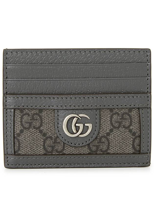 Luxury Gucci Trending 2025 Ophidia GG Card Wallet Grey