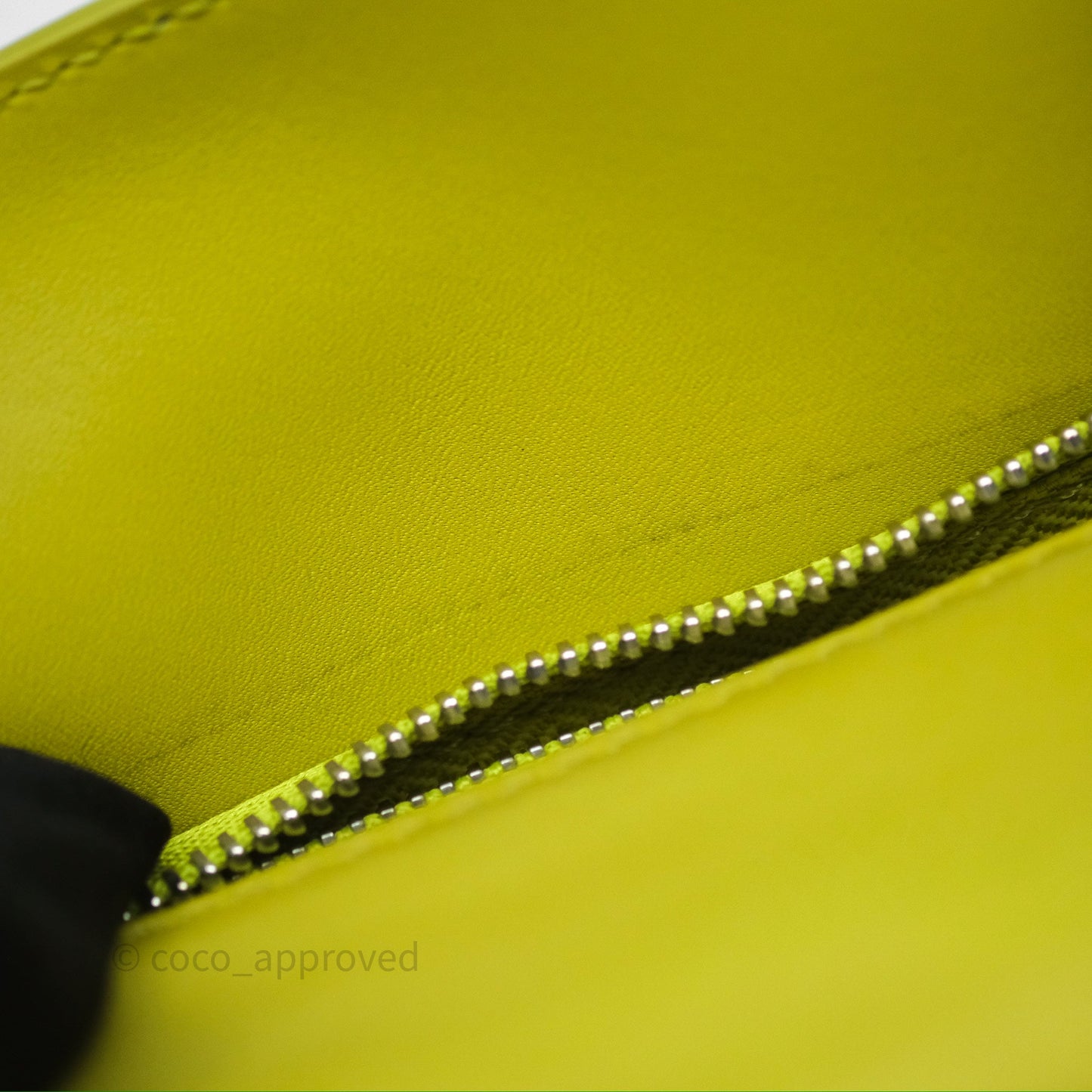 Loewe Mini Puzzle Edge Bag in Lime Smooth Calfskin