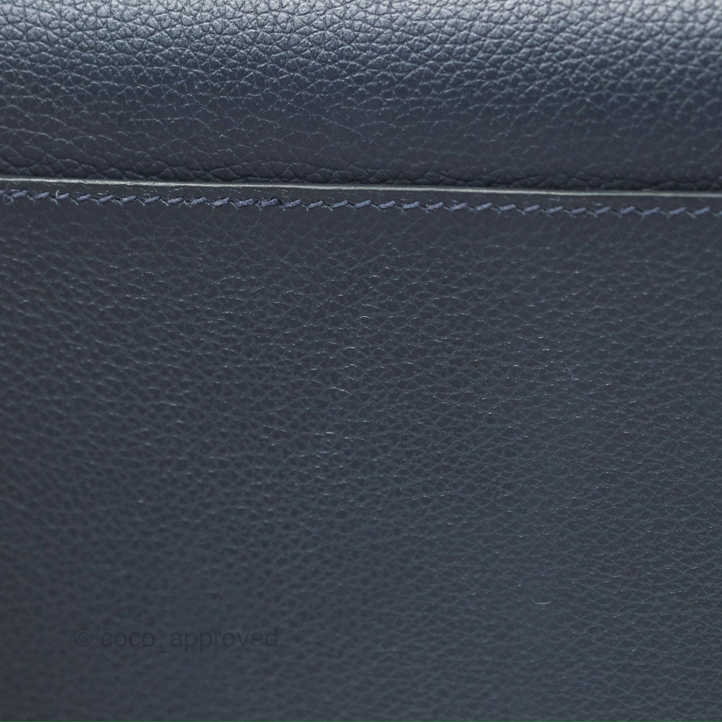 Hermès Roulis Mini 18 Blue Nuit Evercolor Palladium Hardware