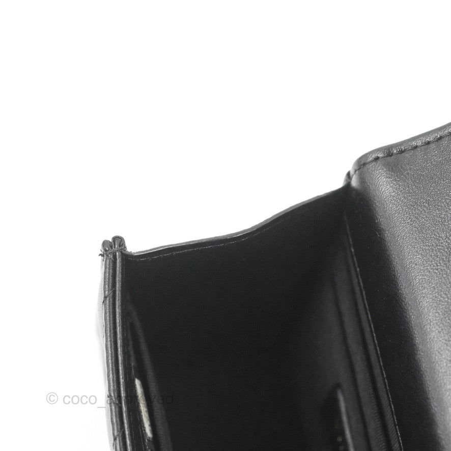 Chanel Small Quilted Trendy CC Clutch With Chain Black Lambskin Gold Hardware