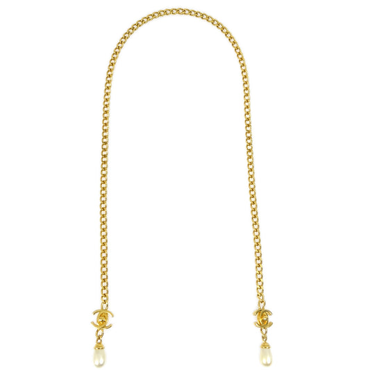 Luxury Chanel Artificial Pearl Turnlock Chain Necklace 97A