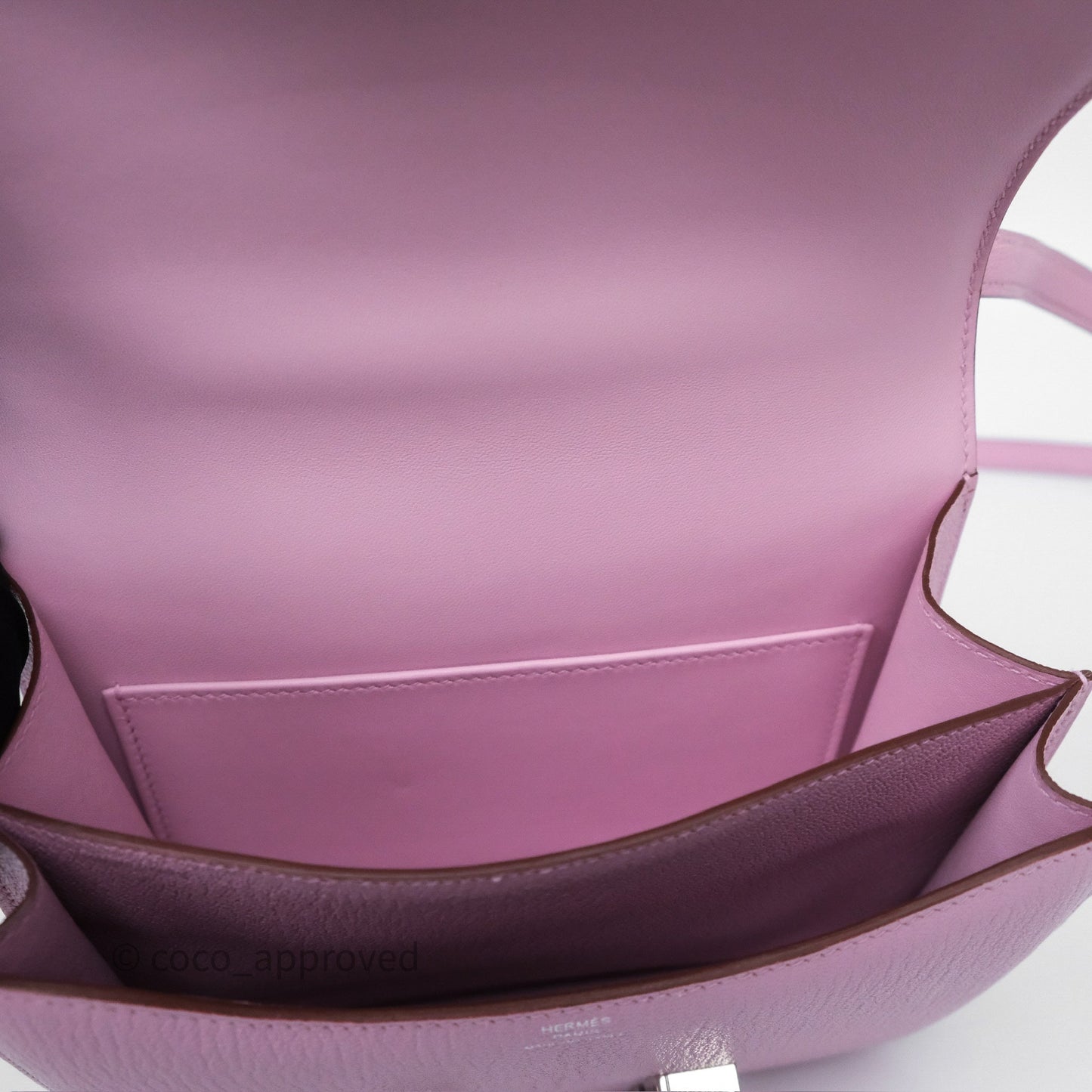 Hermès Constance Mini 18cm Mauve Sylvestre X9 Chevre Mysore Palladium Hardware