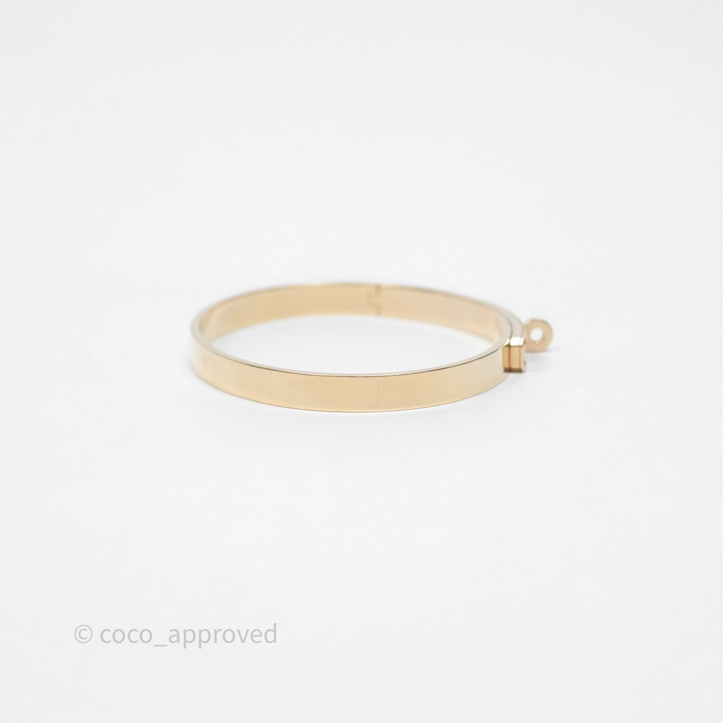 Hermès Kelly Bracelet PM 4 Diamonds Rose Gold