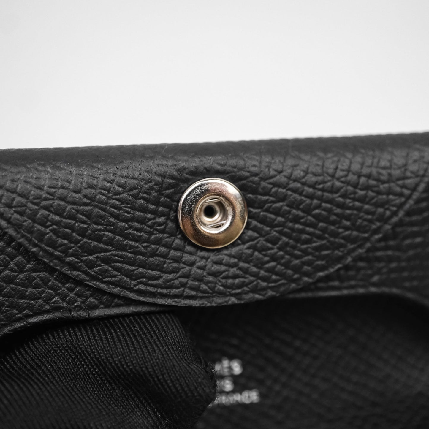 Hermes Bastia Change Purse Black Epsom