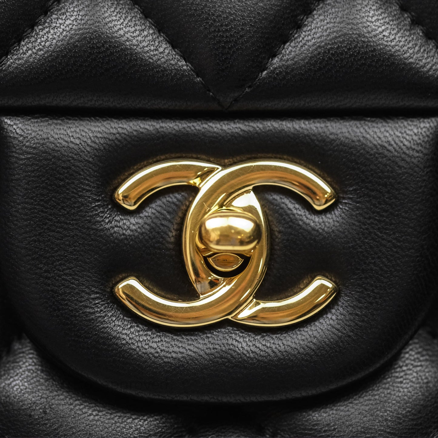 Chanel Jumbo Double Flap Black Lambskin Gold Hardware