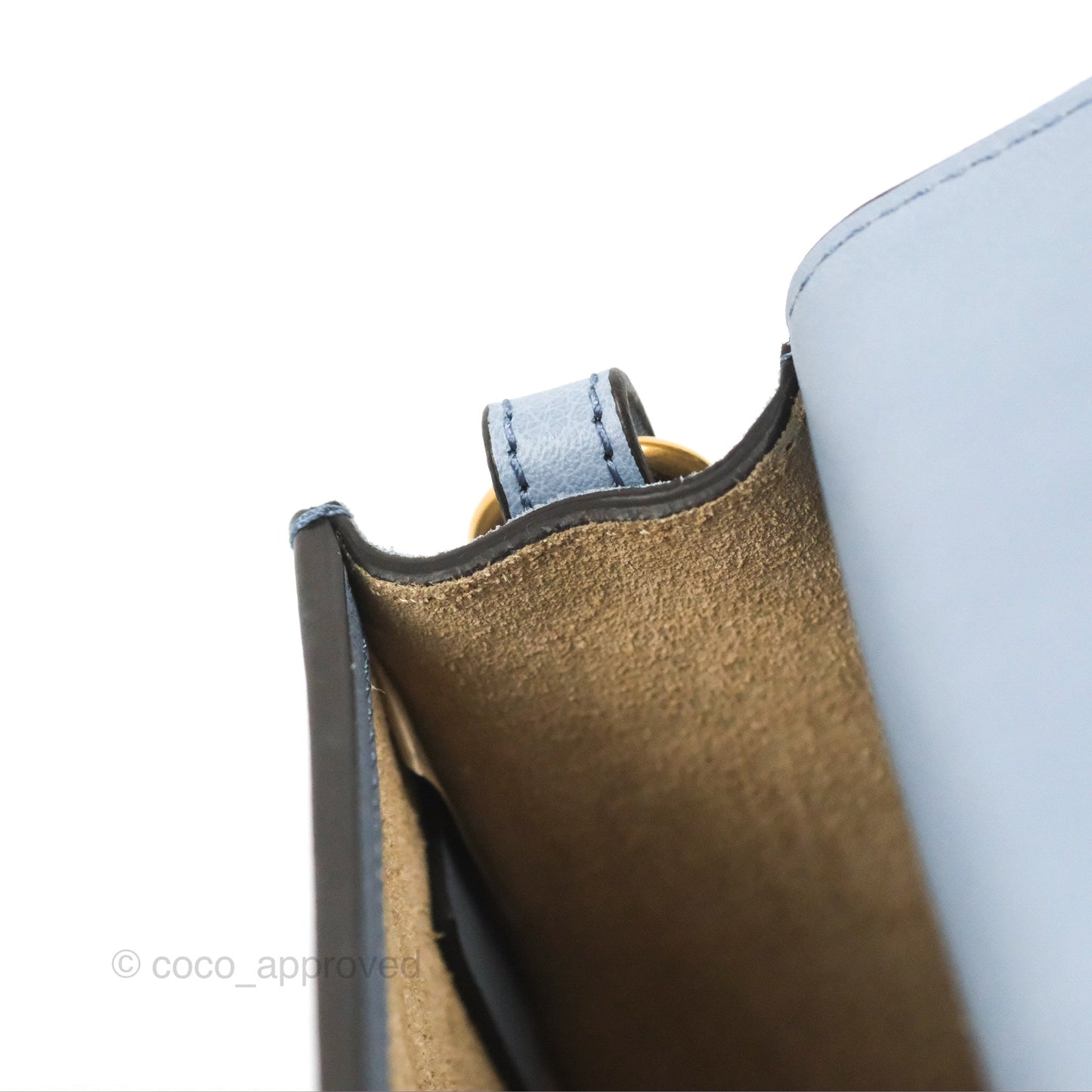 Chloé Nile Crossbody Bag Blue Calfskin