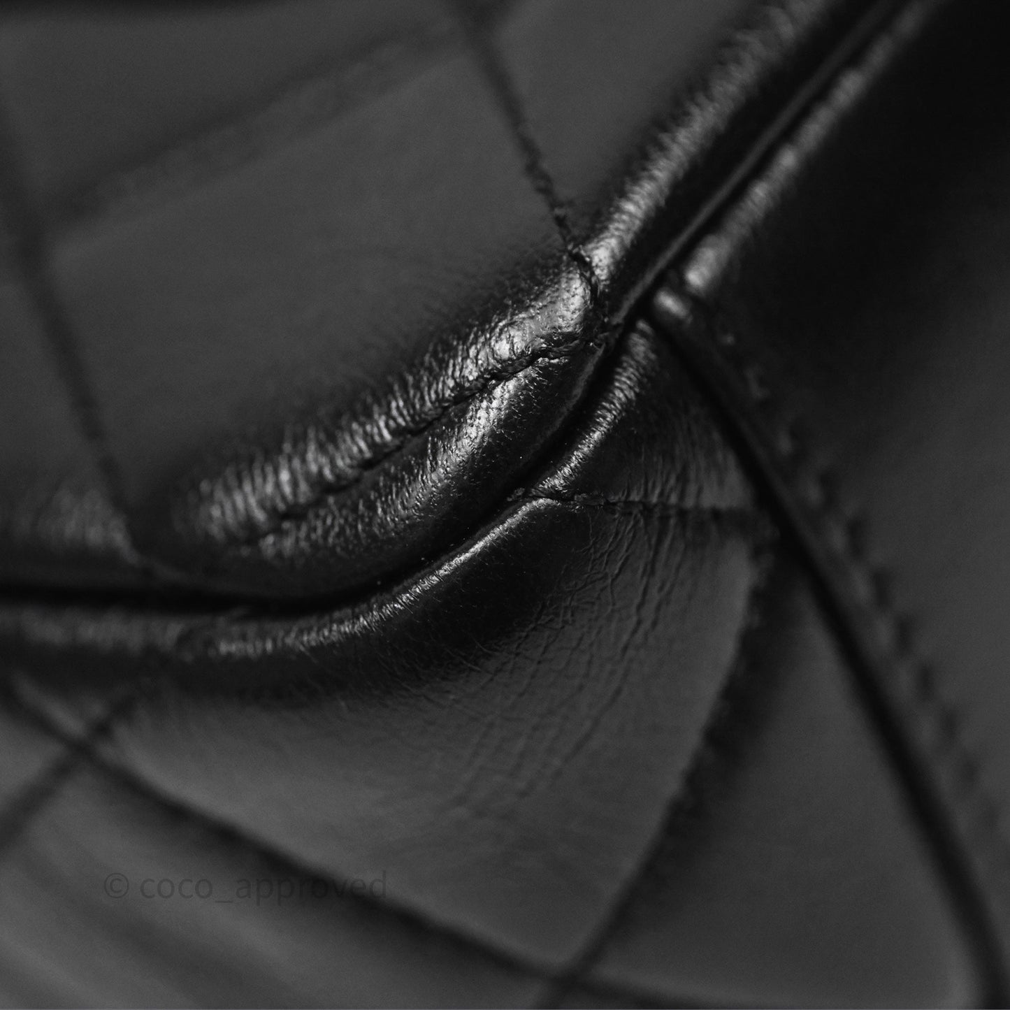 Chanel Quilted Flap Bag Black Lambskin Aged Gold Hardware 22P