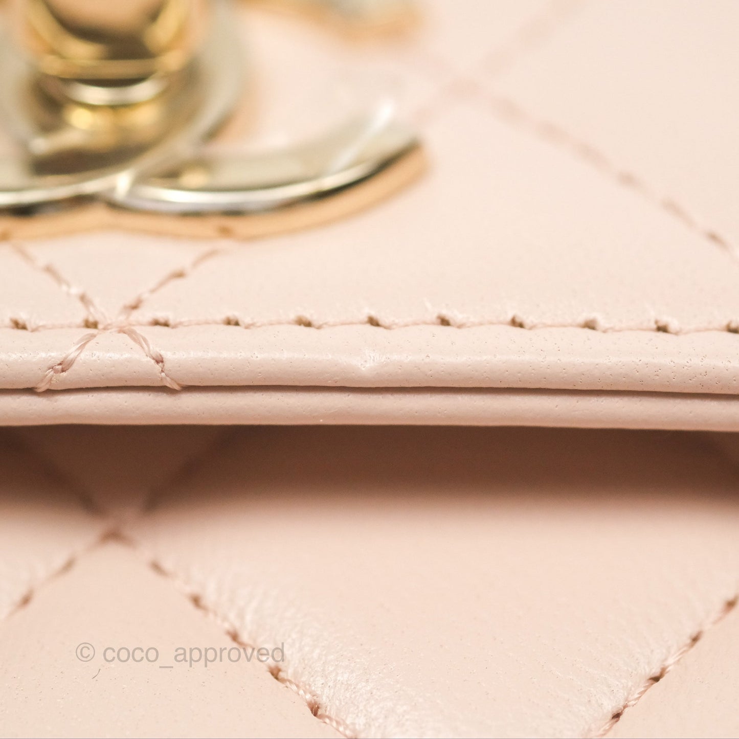 Chanel Trendy CC WOC Quilted Light Pink Lambskin Gold Hardware