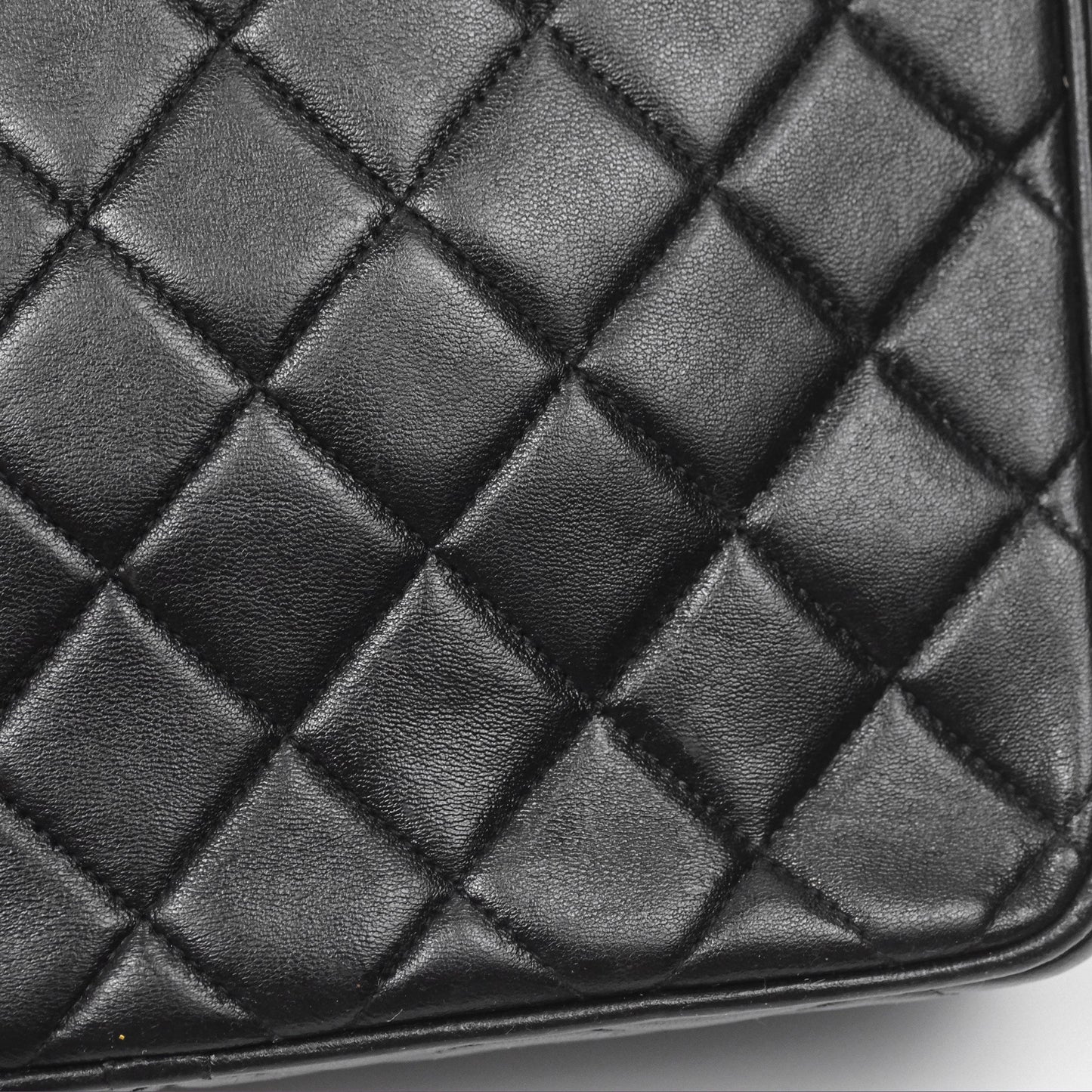 Chanel Vintage Diana Fringe Camera Bag Black Lambskin 24K Gold Hardware