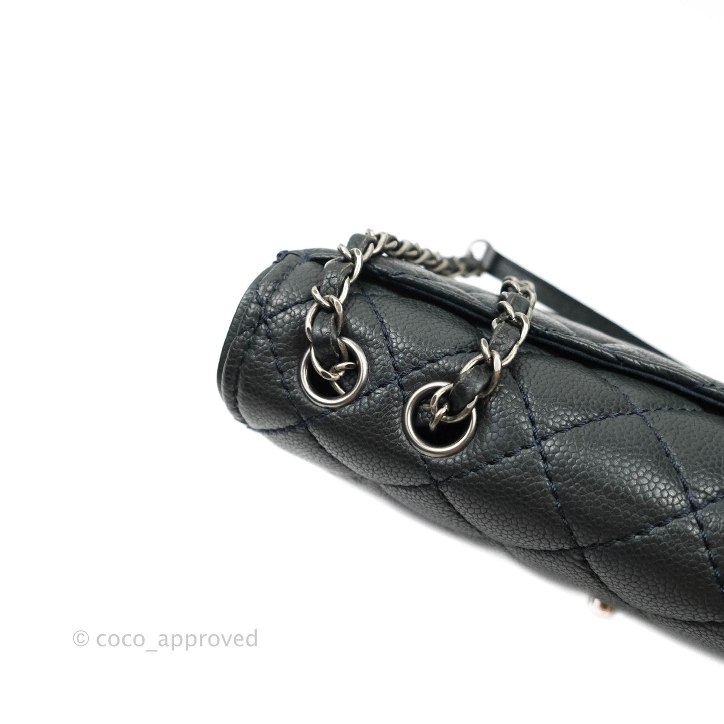 Chanel Medium Flap Caviar Ruthenium Hardware