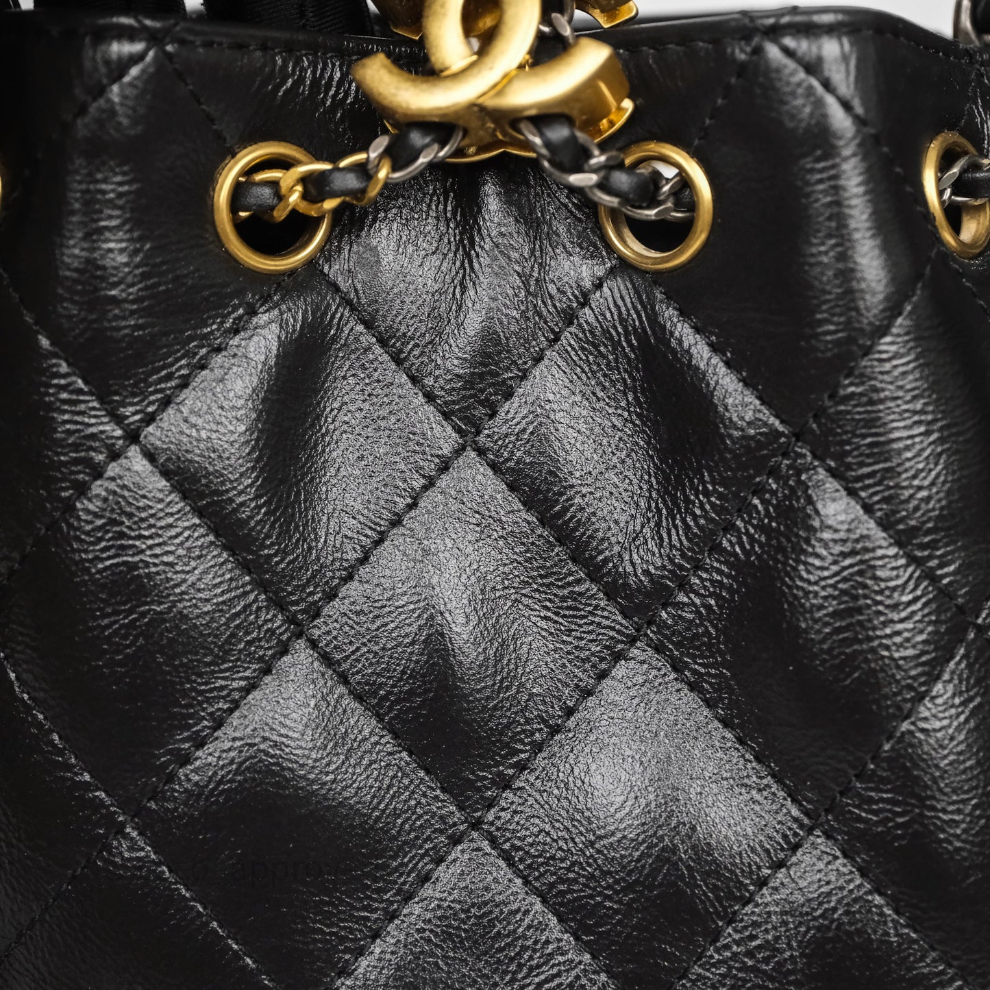Chanel Mini 25 Black Bag Calfskin Mixed Hardware