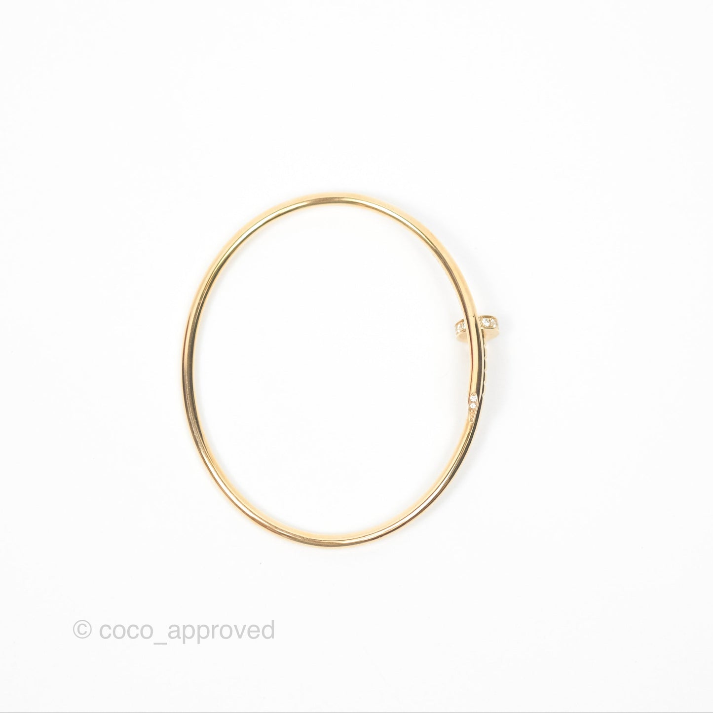 Cartier Small Juste Un Clou Bracelet 18K Yellow Gold Diamond