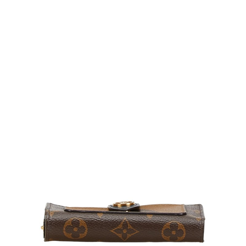 Louis Vuitton Monogram Giant Reverse Juliette Bifold Wallet M69432 Brown PVC Leather