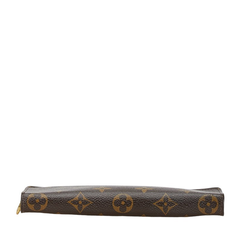 Louis Vuitton Monogram Zip Long Wallet M61727 Brown PVC Leather