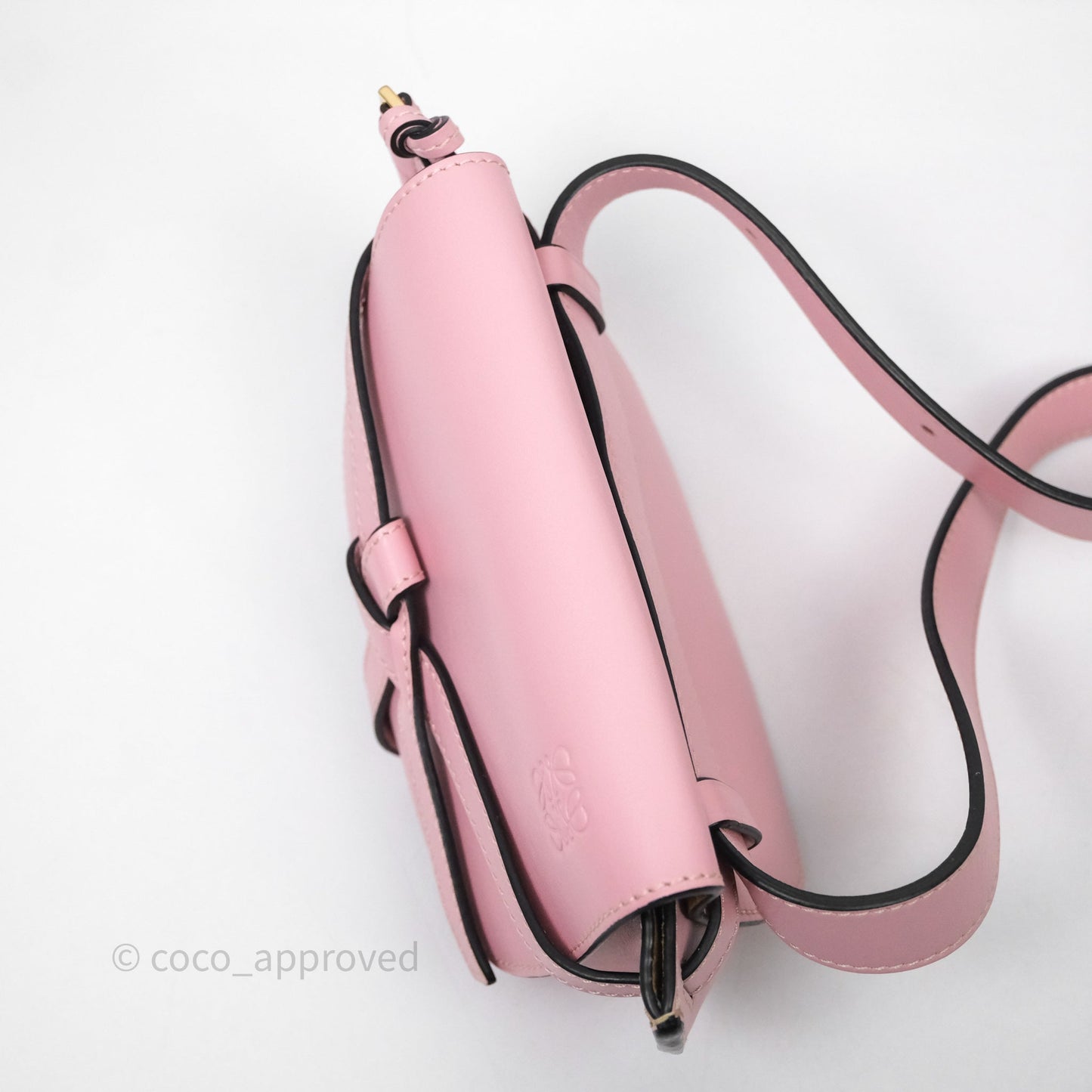 Loewe Mini Gate Belt Bag in Soft Calfskin Pink