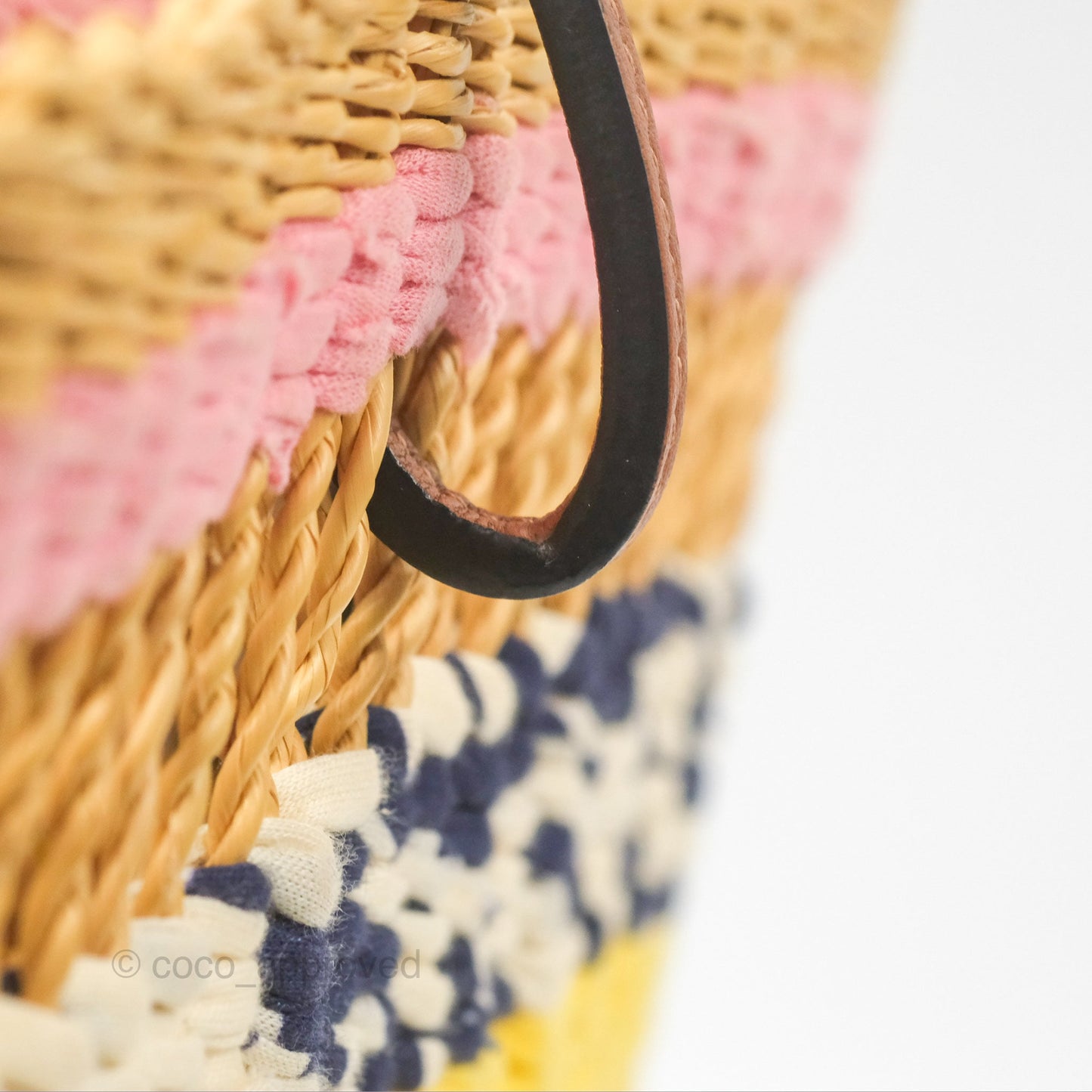 Loewe x Paula’s Ibiza Striped Raffia Basket Bag