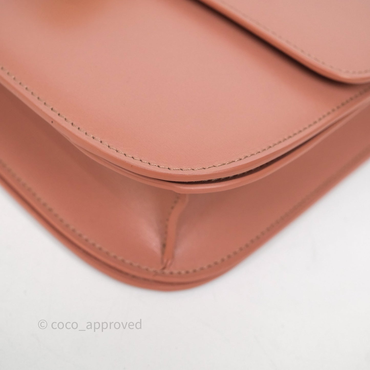 Celine Rose Box Medium Calfskin Bag Gold Hardware