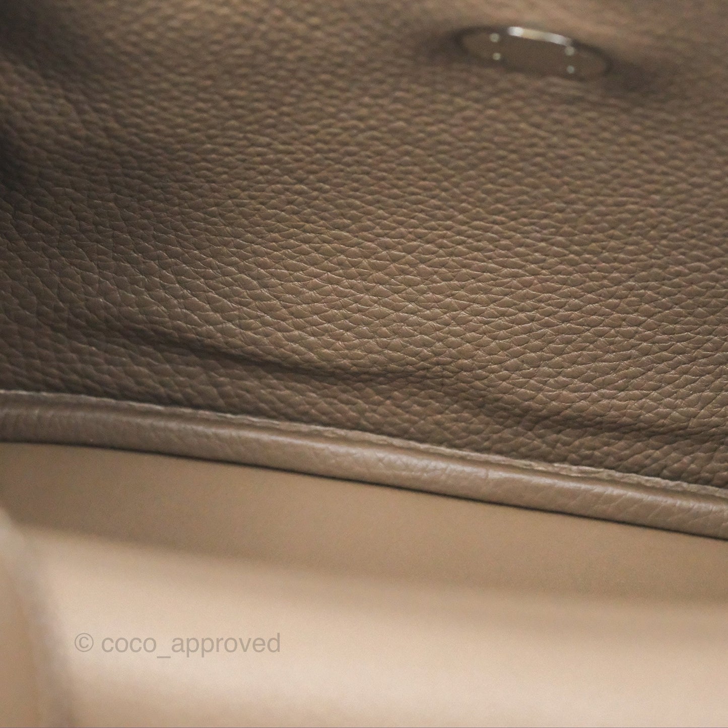 Hermès Lindy 26 Clemence Etoupe 18 Palladium Hardware