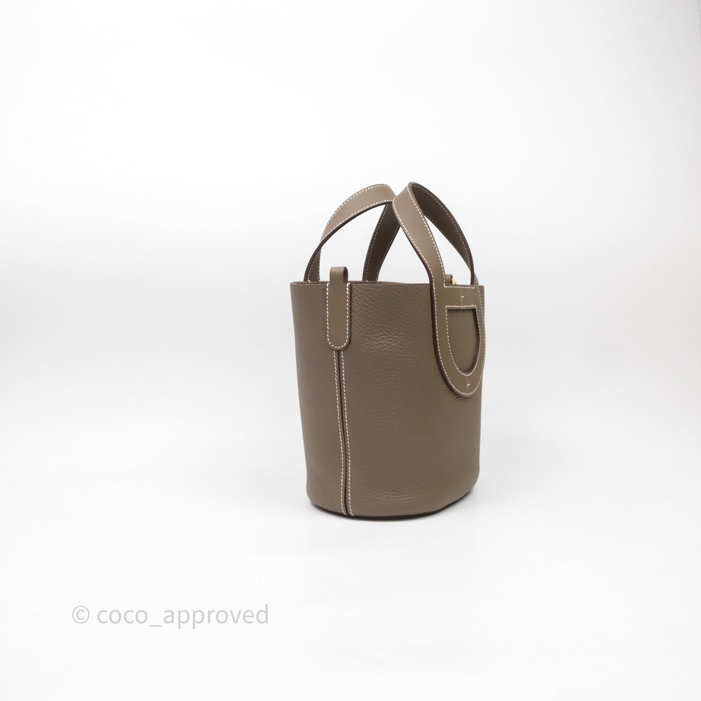 Hermès In-The-Loop 18 Etoupe Taurillon Clemence Veau Swift Gold Hardware