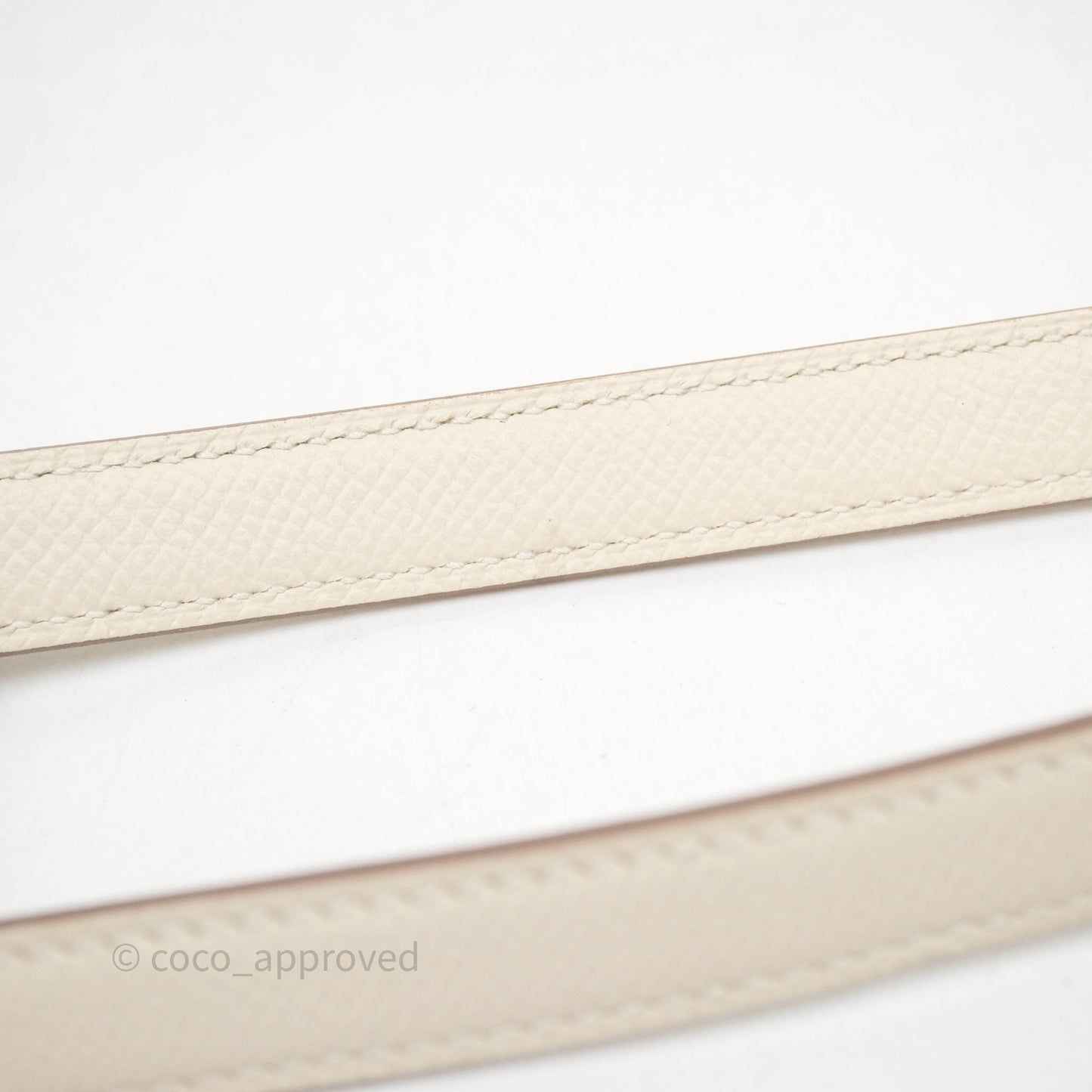 Hermes Kelly 25 Craie Epsom Gold Hardware
