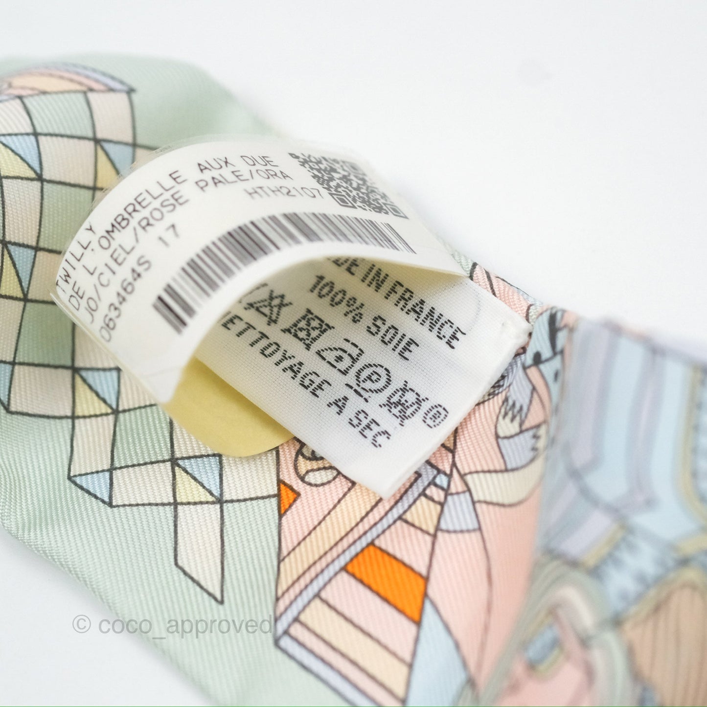 Hermes De l'Ombrelle aux Duels Silk Twilly