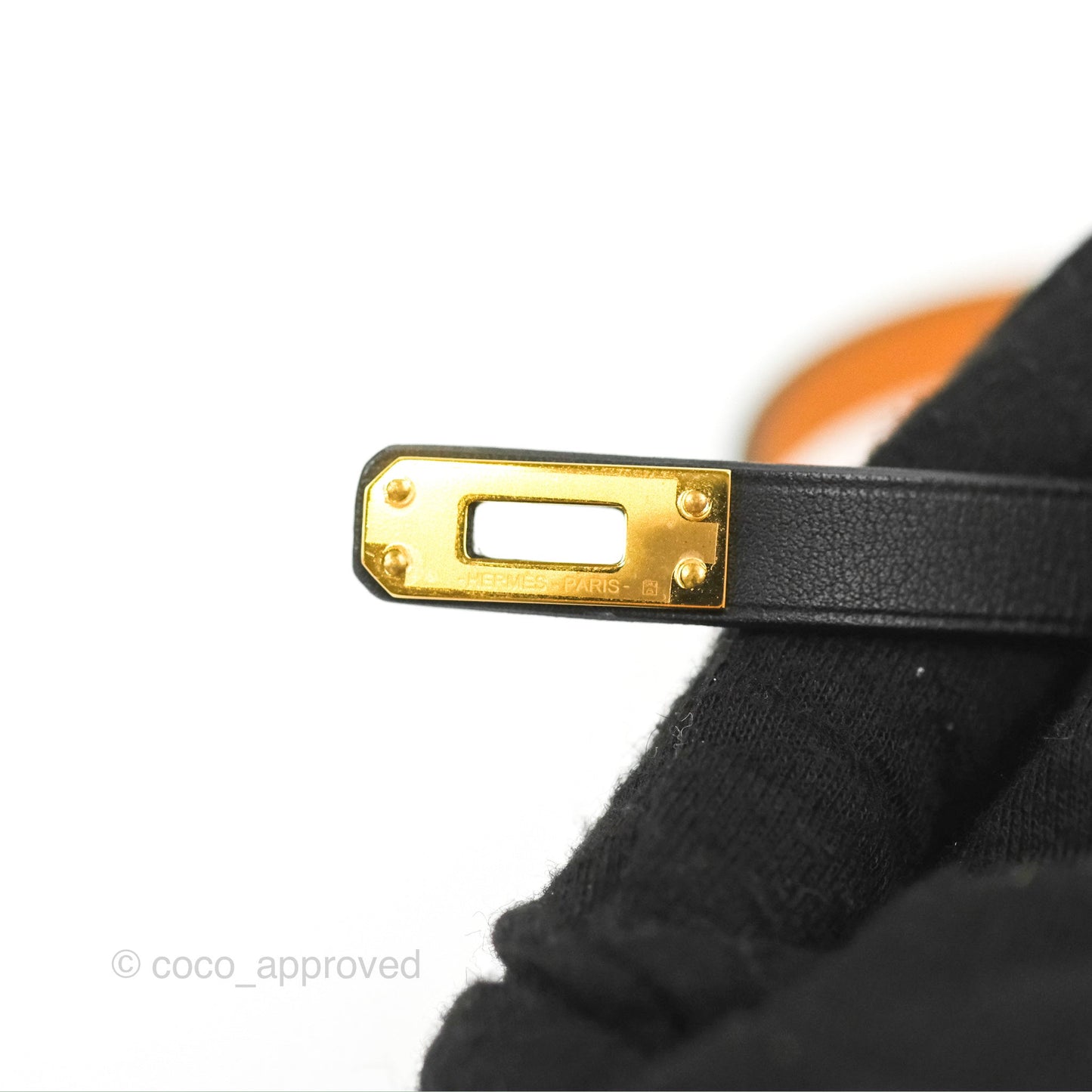 Hermès Mini Kelly Double Tour Bracelet Black Swift Gold Hardware
