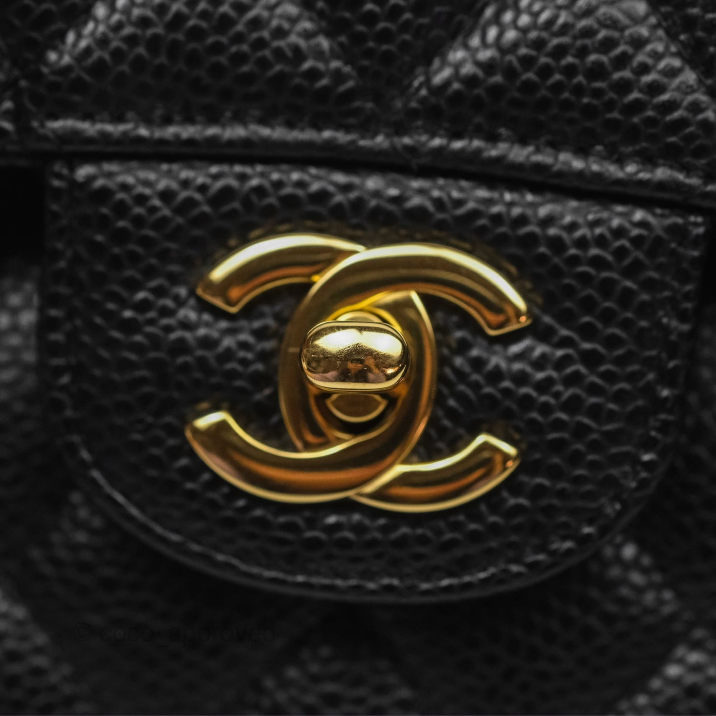 Chanel Small S/M Classic Flap Quilted Black Caviar Gold Hardware