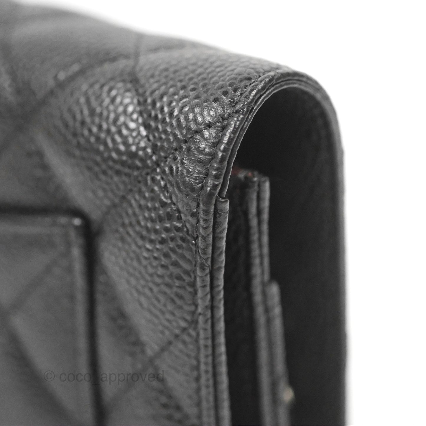 Chanel Quilted WOC Black Caviar Silver Hardware