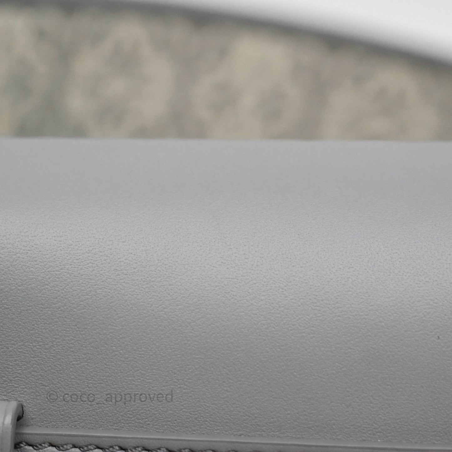 Loewe Mini Gate Dual Bag in Soft Calfskin & Jacquard Strap Light Grey