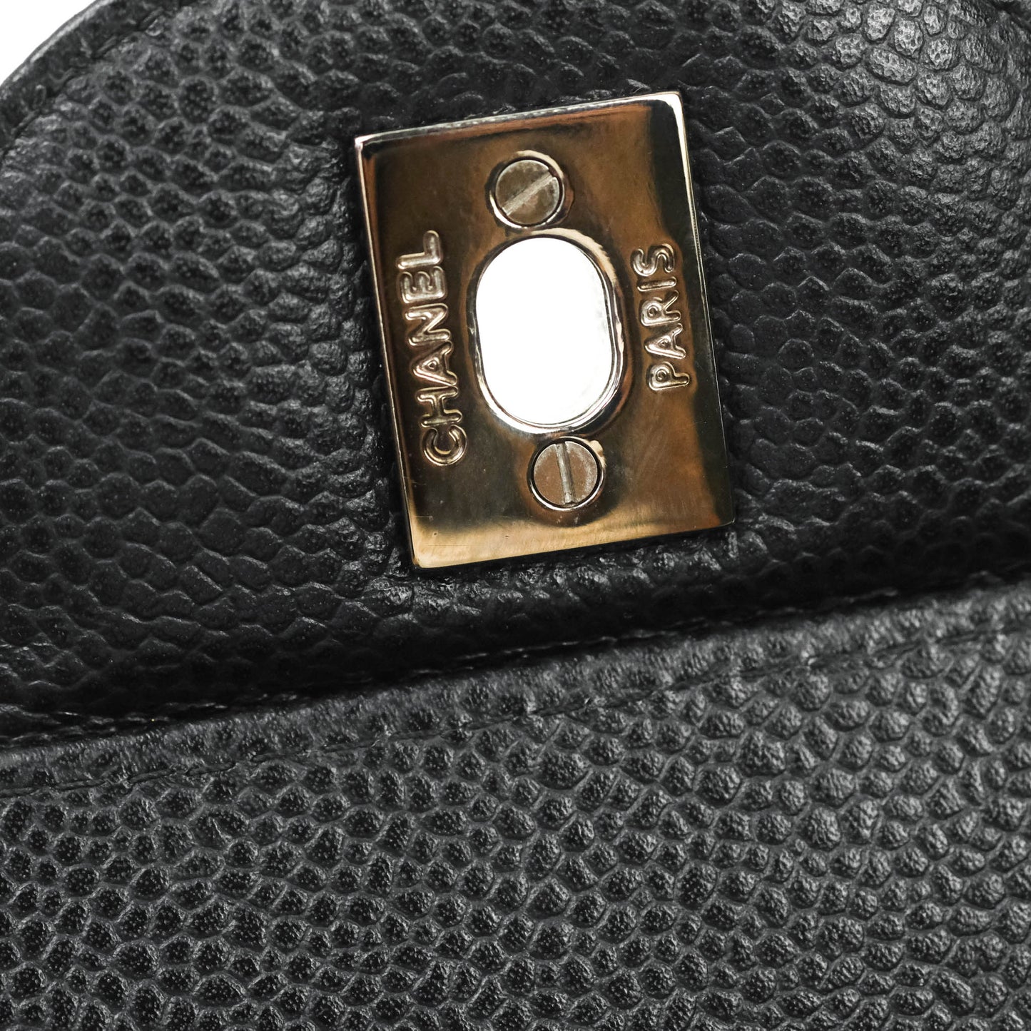 Chanel Jumbo Double Flap Black Caviar Silver Hardware⁣⁣