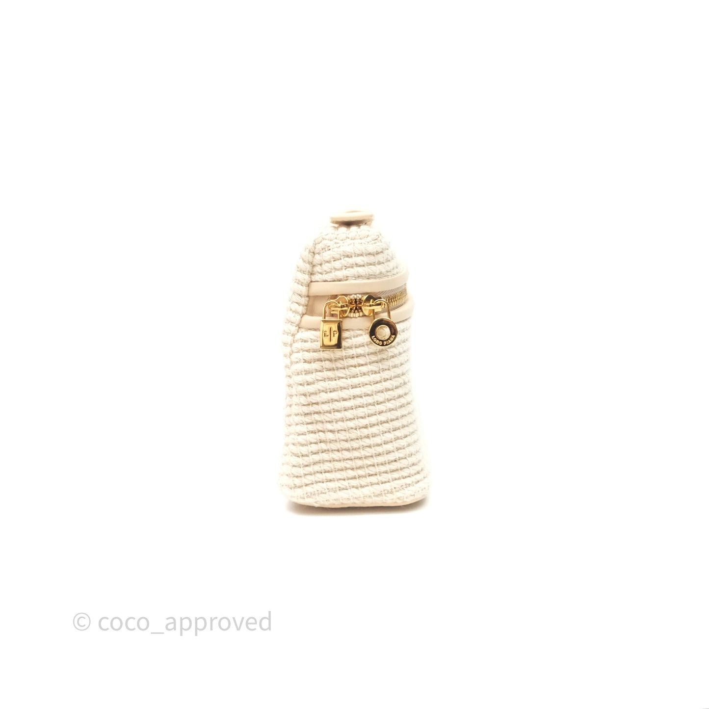 Loro Piana Extra Pocket L19 Beige Cotton-Linen Gold Hardware