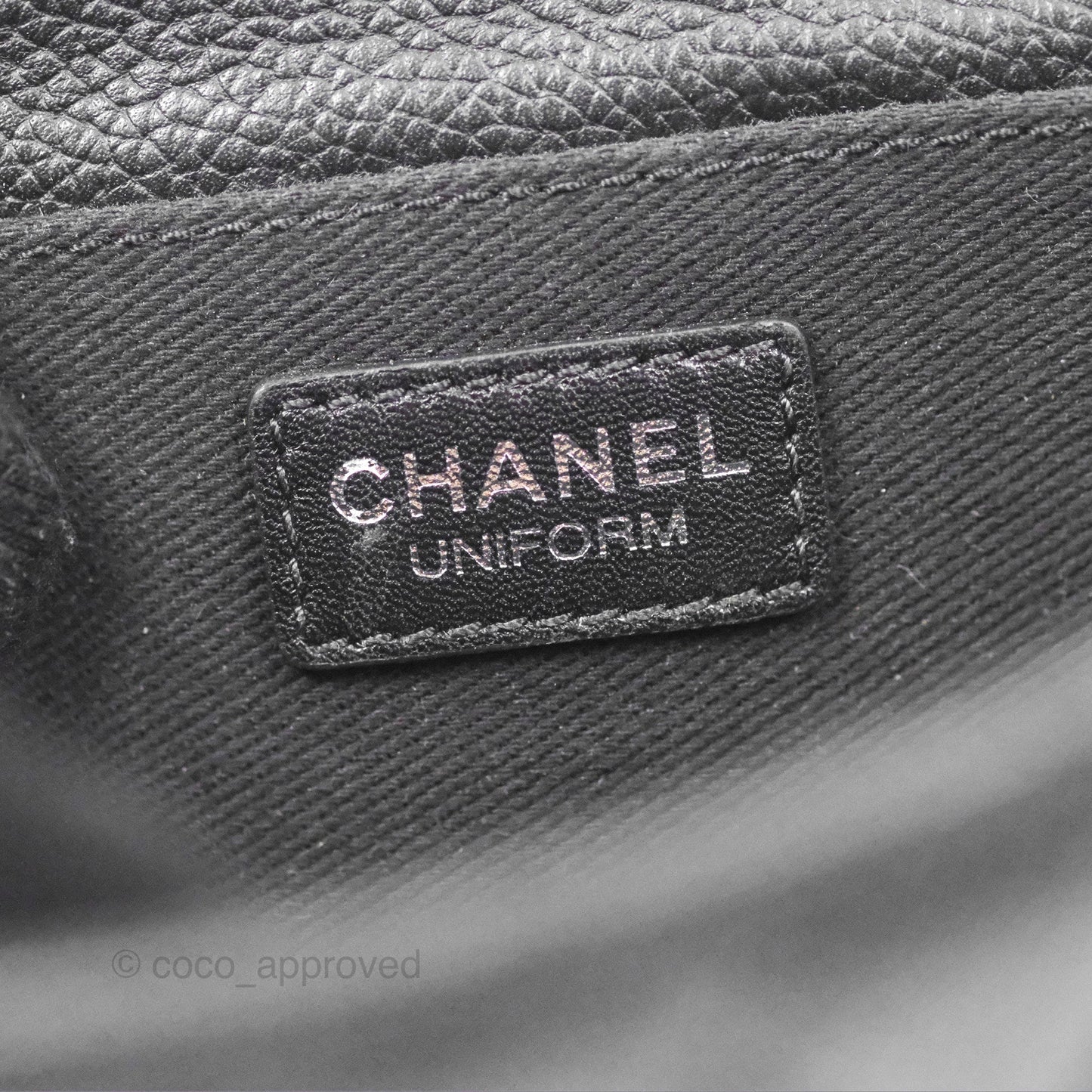 Chanel Reissue Quilted Belt Bag Black Caviar Silver Hardware
