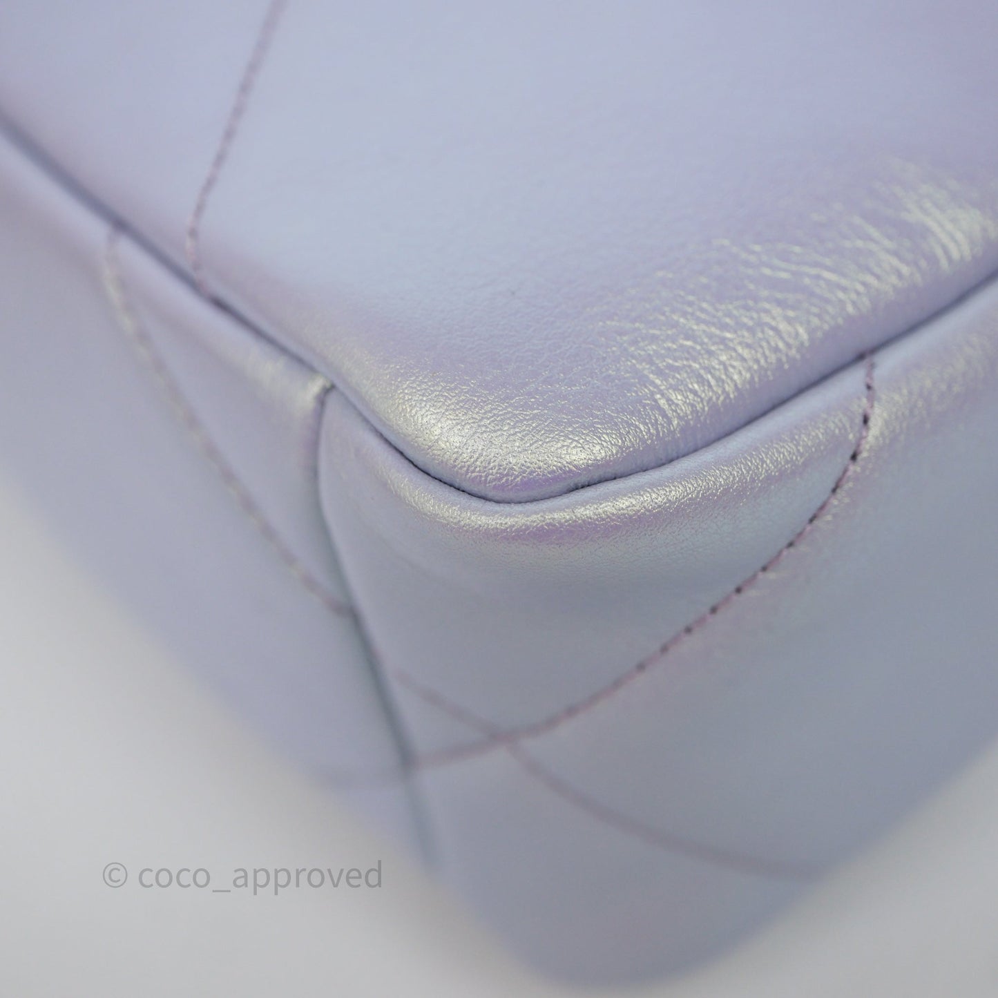 Chanel 19 Small Iridescent Purple Mixed Hardware