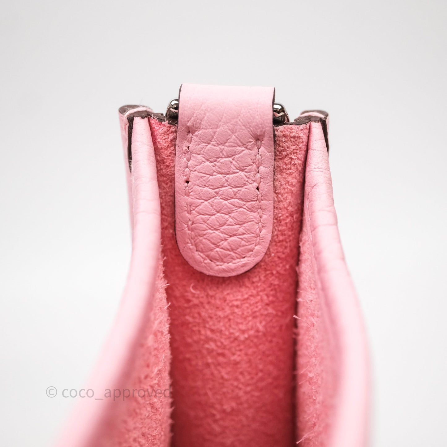 Hermès Mini Evelyne 16 Amazone Rose Sakura 3Q Palladium Hardware