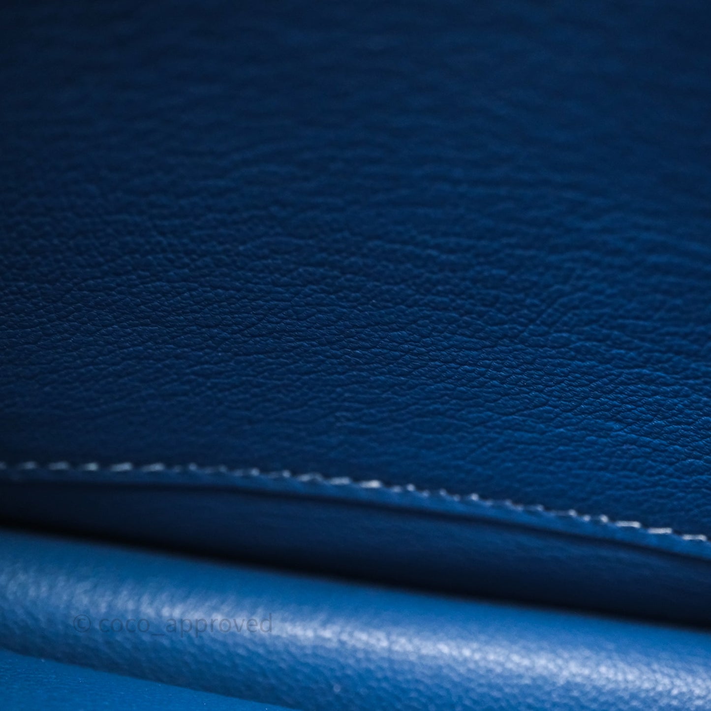Hermès Roulis 23 Blue Evercolor Palladium Hardware
