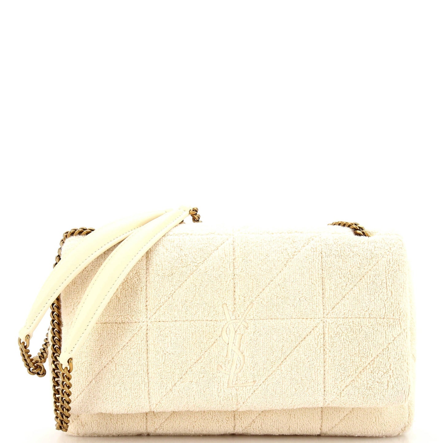 Luxury Saint Laurent Jamie Flap Bag Quilted Jersey Medium