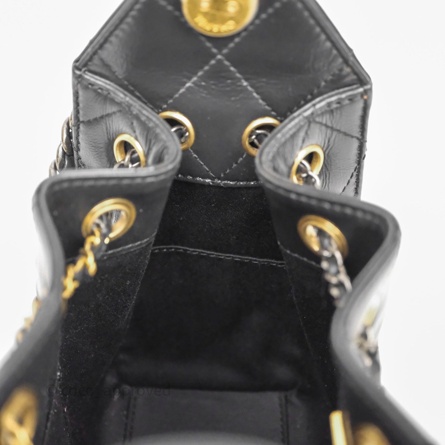 Chanel Mini 25 Black Bag Calfskin Mixed Hardware