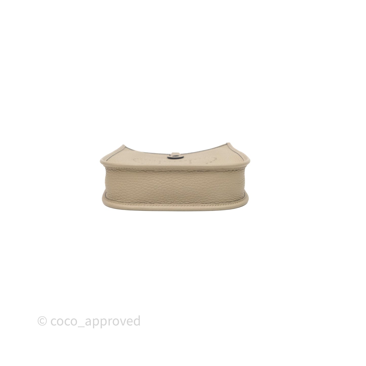 Hermès Mini Evelyne 16 Beige Marfa 8Q Clemence Gold Hardware