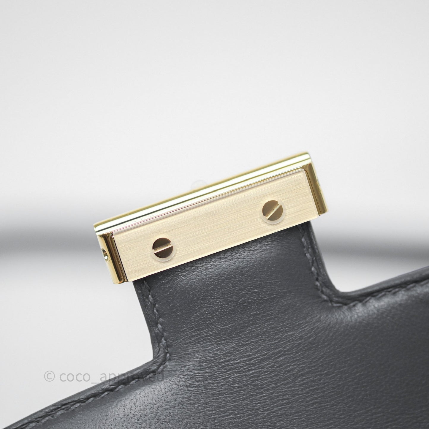 Hermès Constance Elan Ardoise 85 Epsom Gold Hardware